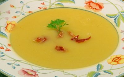 Melon soup with Serrano ham by Karlos Arguiñano